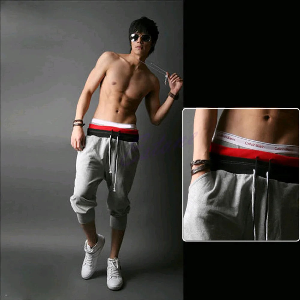 Dance Baggy Jogger Casual Men Harem Trousers Shorts Slacks