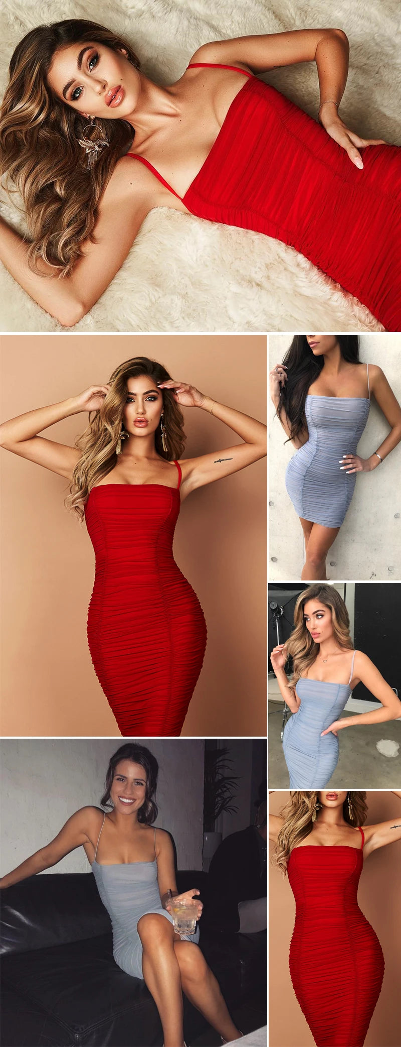 Fantoye Two Layers Mesh Ruched Dress Women Autumn Summer Strapless Elegant Christmas Sexy Club Party Ladies Dresses Vestidos