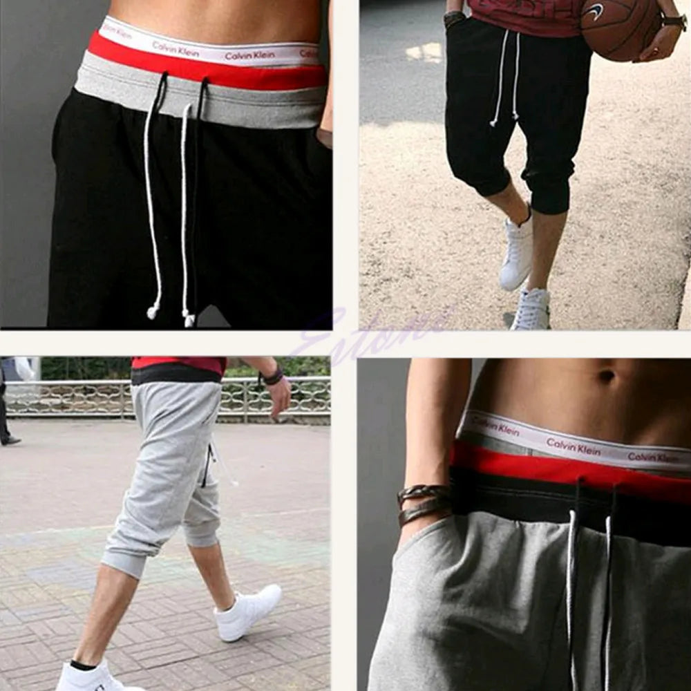 Dance Baggy Jogger Casual Men Harem Trousers Shorts Slacks