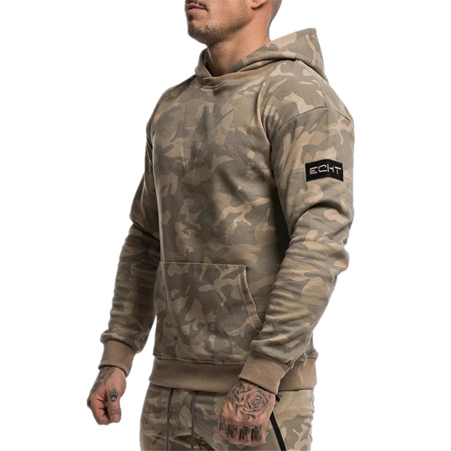 NEW sporting suits mens fashion tracksuit men camouflage Hoodies + sweatpants Men's Sportwear Suit Hoodies Tracksuit Set Male