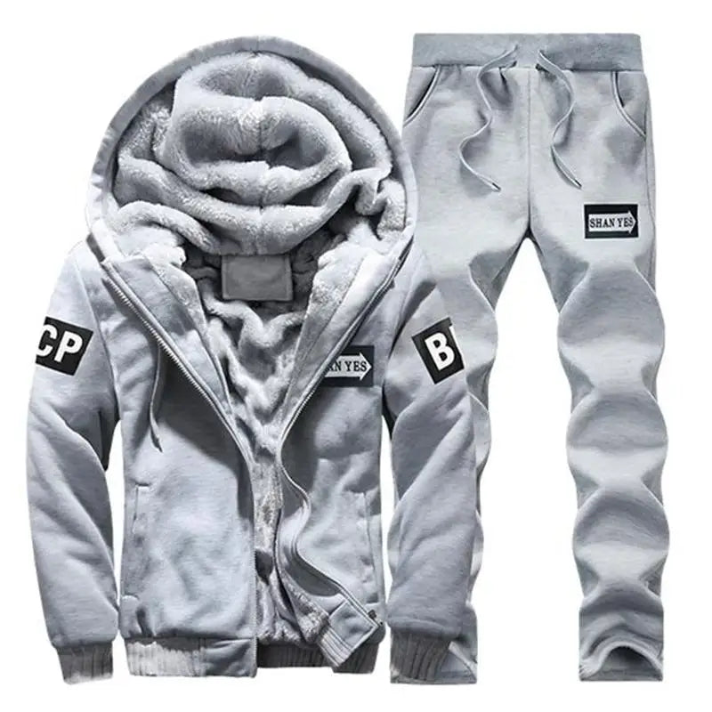 Hoodie Sweatshirt Men/Women 2020 Coat Fleece Hoodies Sweatshirts+Sweatpants Suit Autumn Winter Warm Logo Printed Hooded Pullover