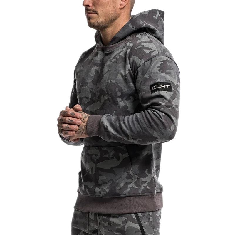 NEW sporting suits mens fashion tracksuit men camouflage Hoodies + sweatpants Men's Sportwear Suit Hoodies Tracksuit Set Male